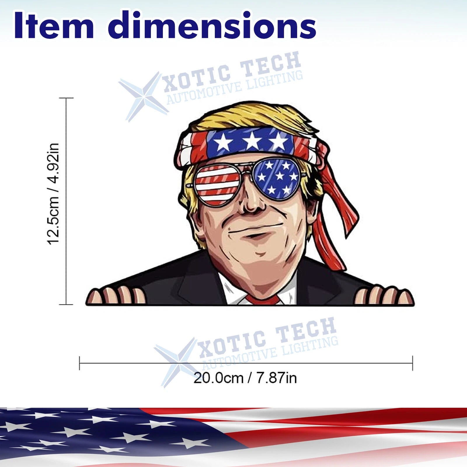 Donald Trump President Campaign Stickers for Car Bumper (2016-2020)