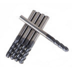 Set of 5 Ball Nose Carbide End Mills 1/8" for Precision Machining