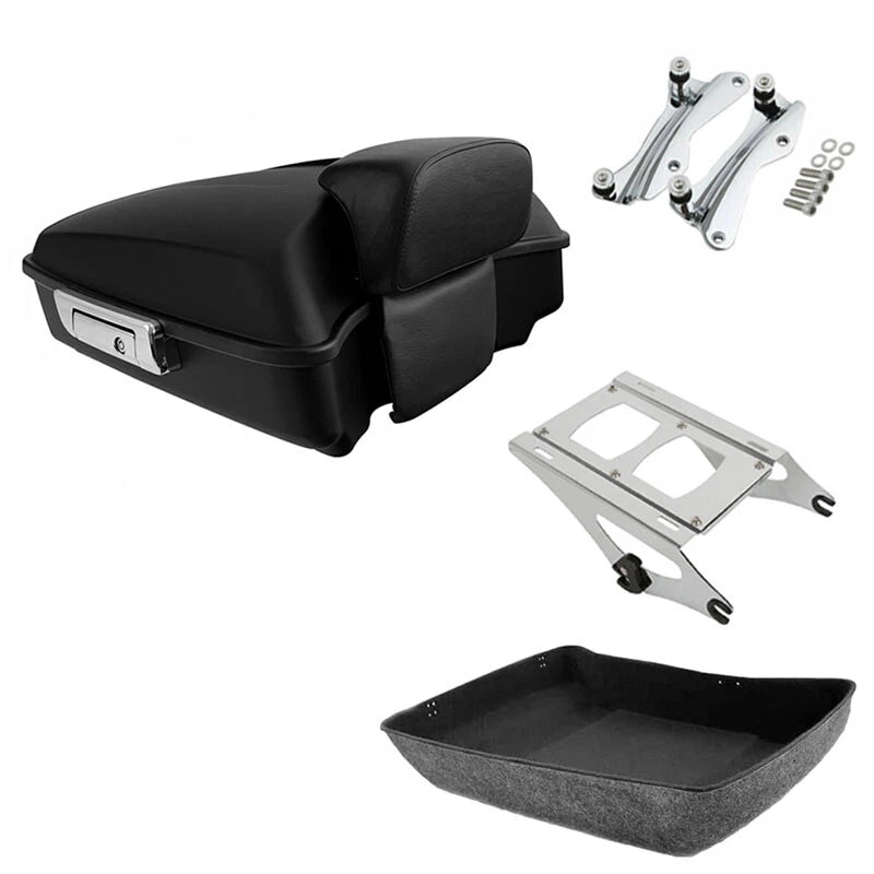 Chopped Trunk Pad & Mount Docking for Harley Touring Road King Glide (2014–2026)