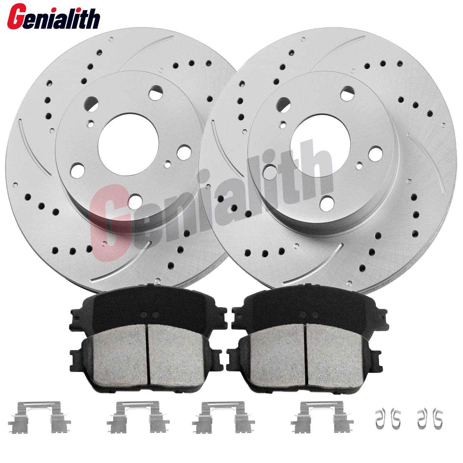 Front Drilled Rotor & Ceramic Pad for Toyota Tacoma (2005–2015)