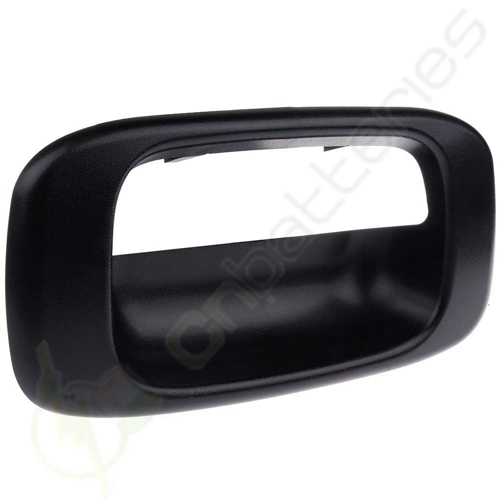 Set of 2 Black Tailgate Rear Handle Bezels for Silverado Sierra (1999–2006)