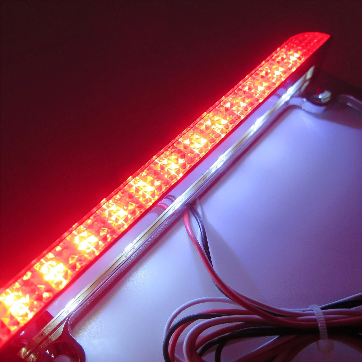 Chrome License Plate Frame with 6" LED for Honda/Suzuki/Yamaha/Kawasaki/Harley