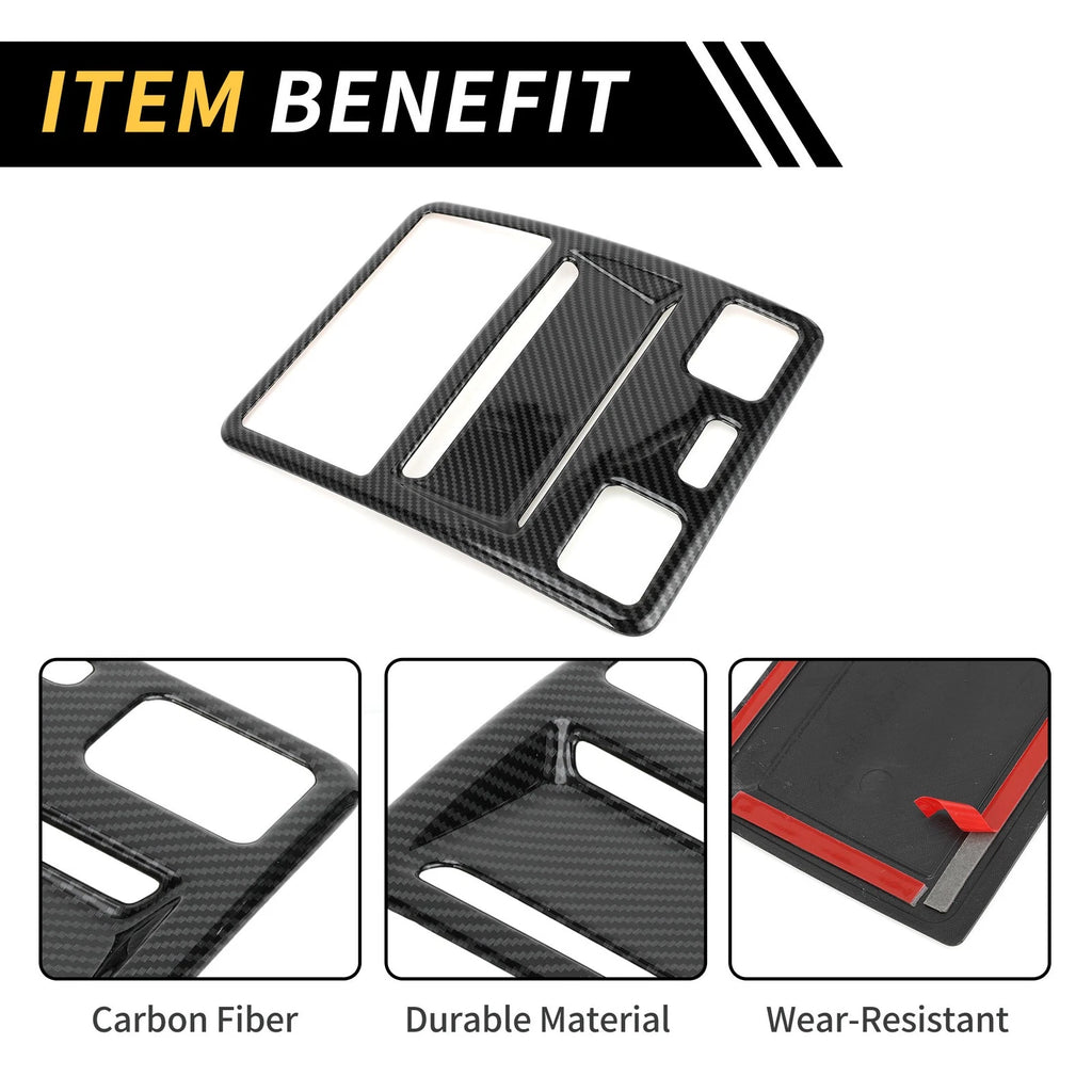 Set of 2 Carbon Fiber Pattern Front Roof Reading Light Covers for Ford Maverick (2022–2024)