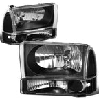 Headlight and Turn Signal Lamp Set + Smoked Fog Light for Super Duty (1999–2004)