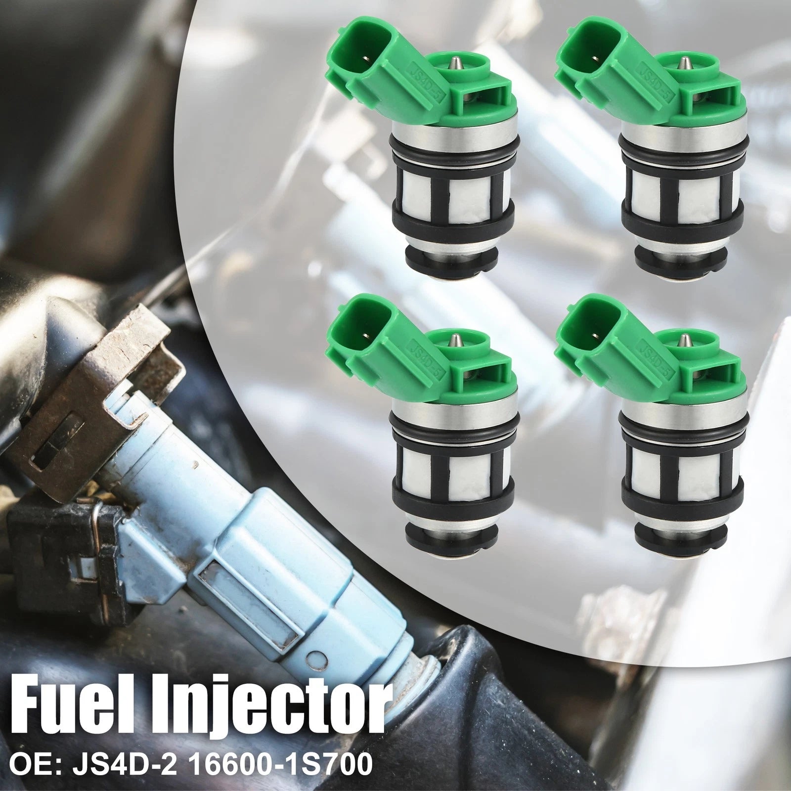 Set of 4 Fuel Injector Nozzles JS4D-2 16600-1S700 for Nissan Frontier (2005–2023)