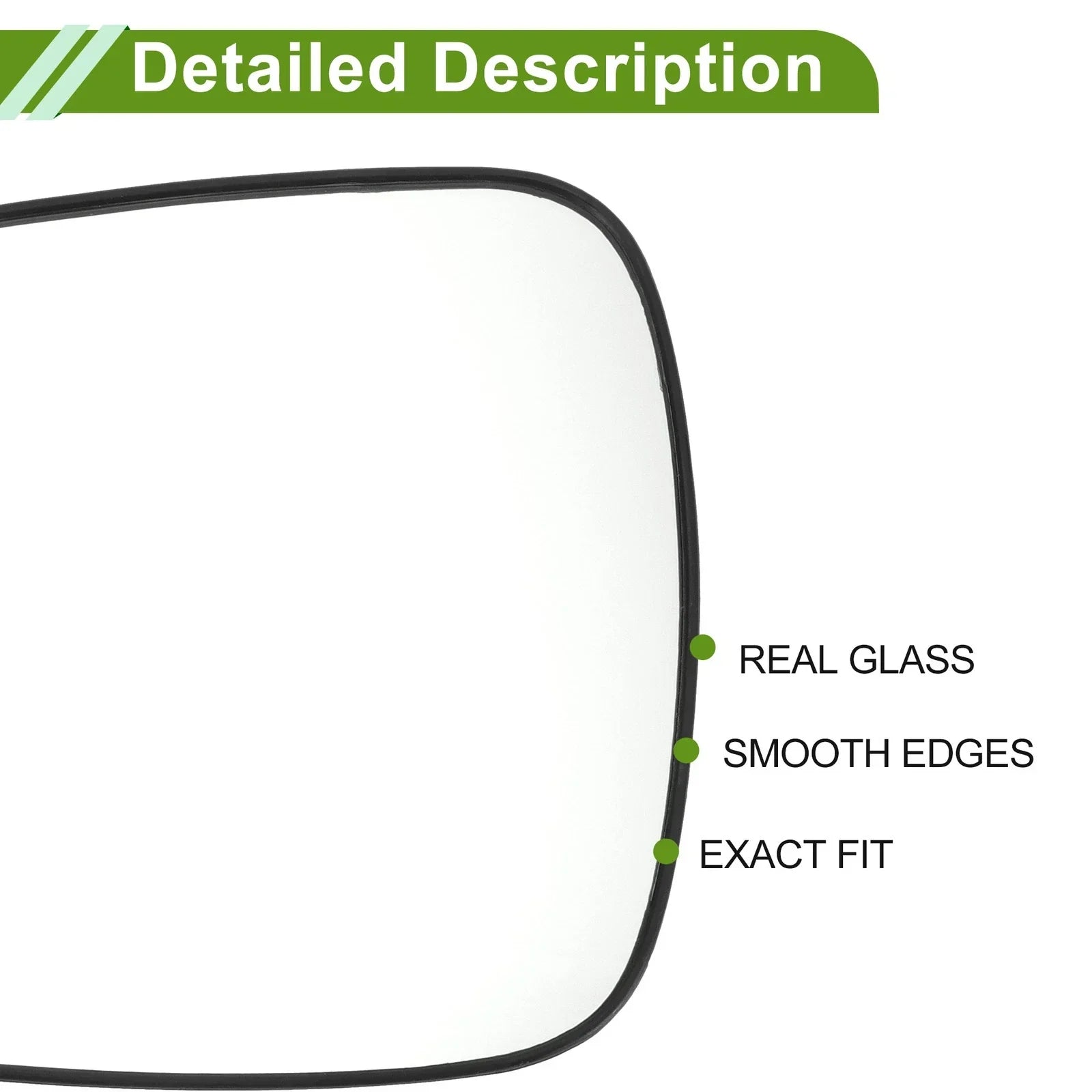Heated Left Side Mirror Glass for Hyundai Accent (2011-2017)