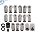 5pc Hex/Square Blocks & 15 Collets Set for 5C Machining