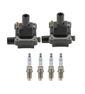 2X Ignition Coils & 4X Nickel Spark Plugs for Mercedes W202 C230 (1994–2000)