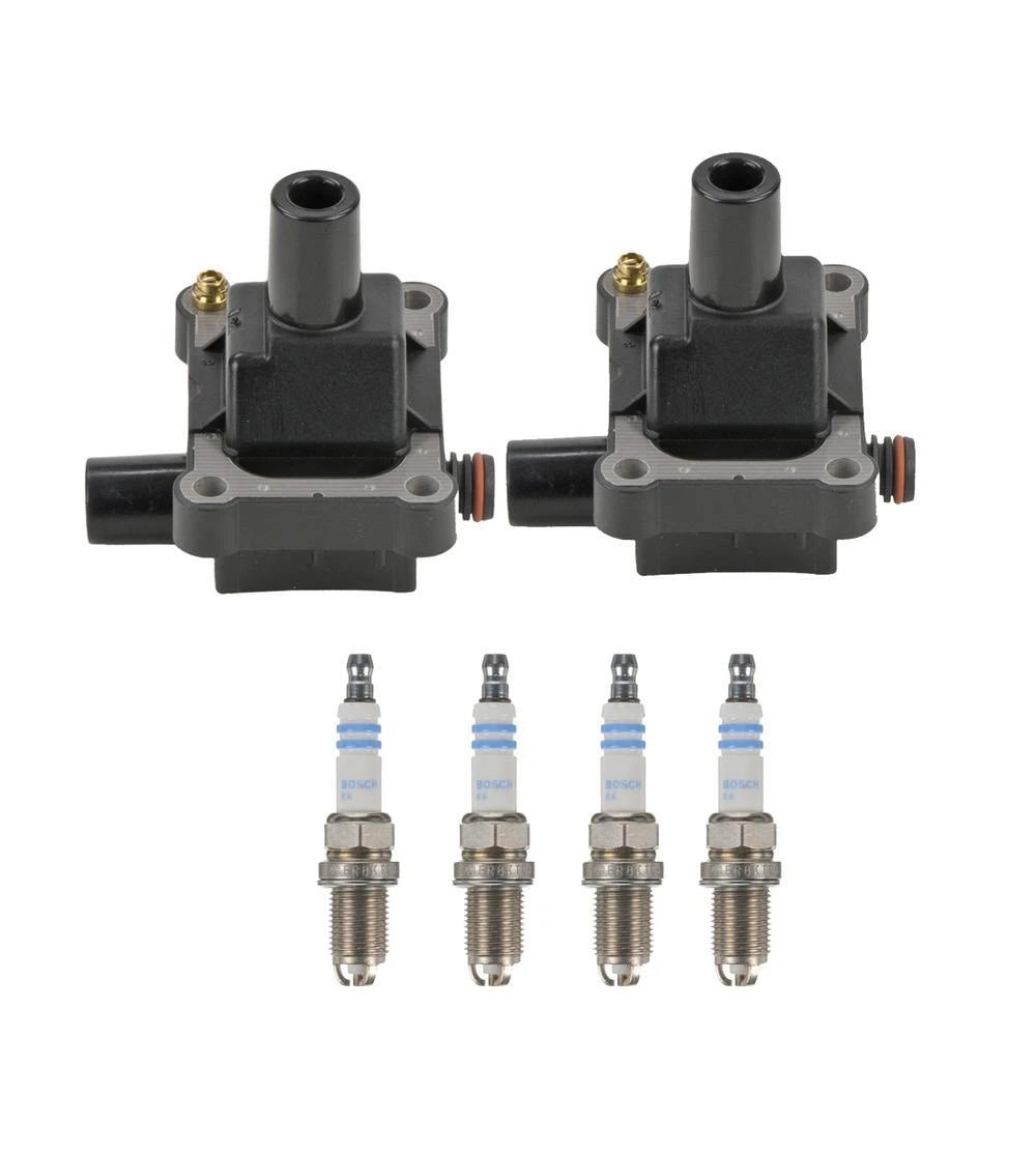 2X Ignition Coils & 4X Nickel Spark Plugs for Mercedes W202 C230 (1994–2000)