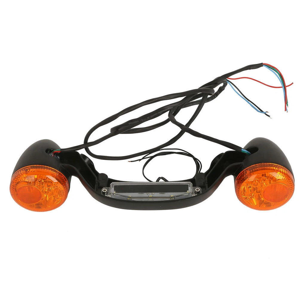 Rear Bullet Turn Signal Light Bar for Harley Street Road Glide FLHX FLTR (2010–2023)