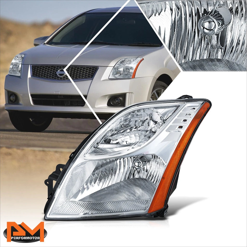 Left Side Headlight Lamp Chrome for Nissan Sentra (2010–2012)