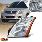 Left Side Headlight Lamp Chrome for Nissan Sentra (2010–2012)