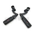 Black 360 Adjustable Skull FootPeg Kit for Honda VTX1300 (2003–2009)