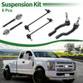 6pcs Front Suspension Kit Tie Rod End Sway Bar Link for Lincoln MKX (2016–2018)