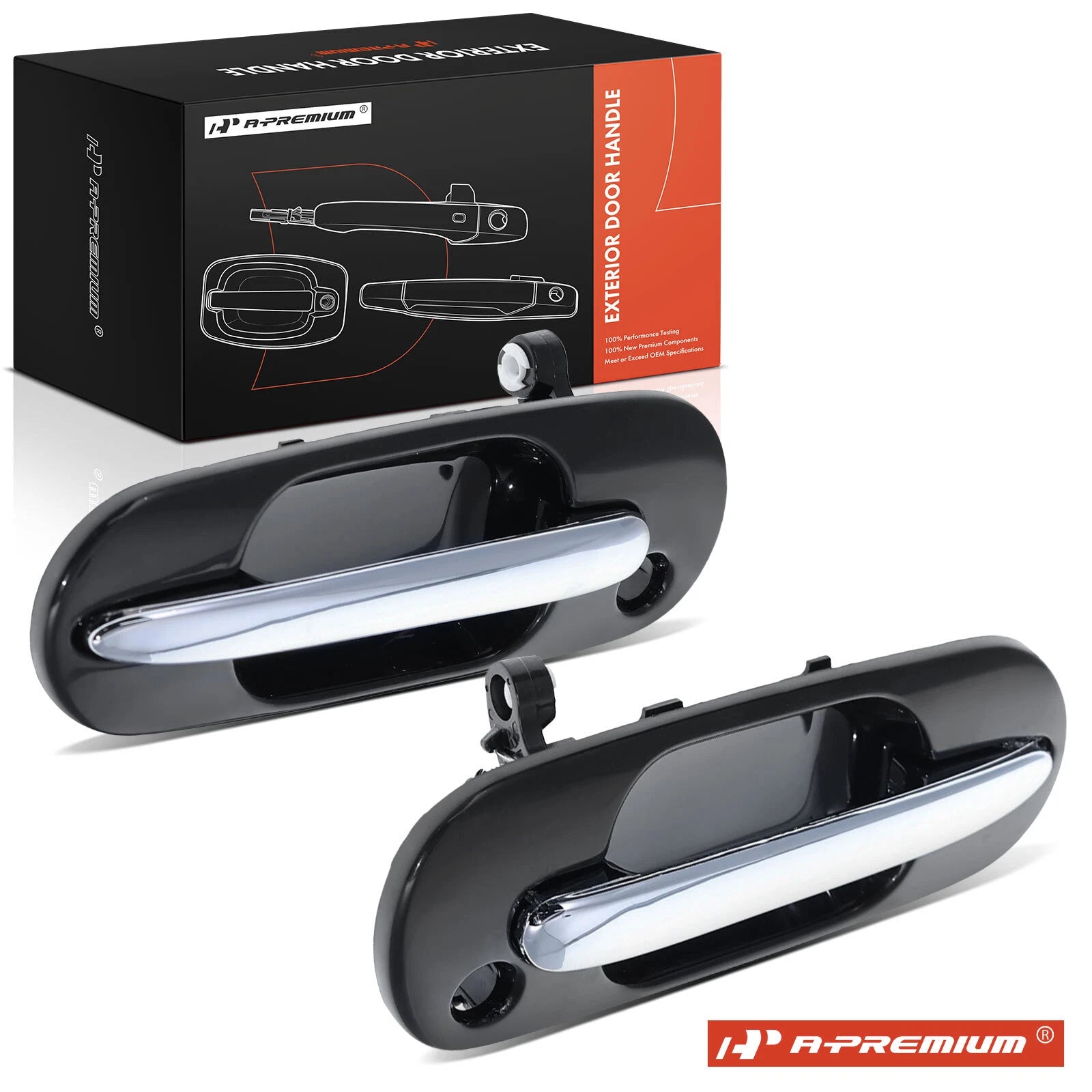 2X Front Exterior Door Handle for Honda CR-V (1997–2001)