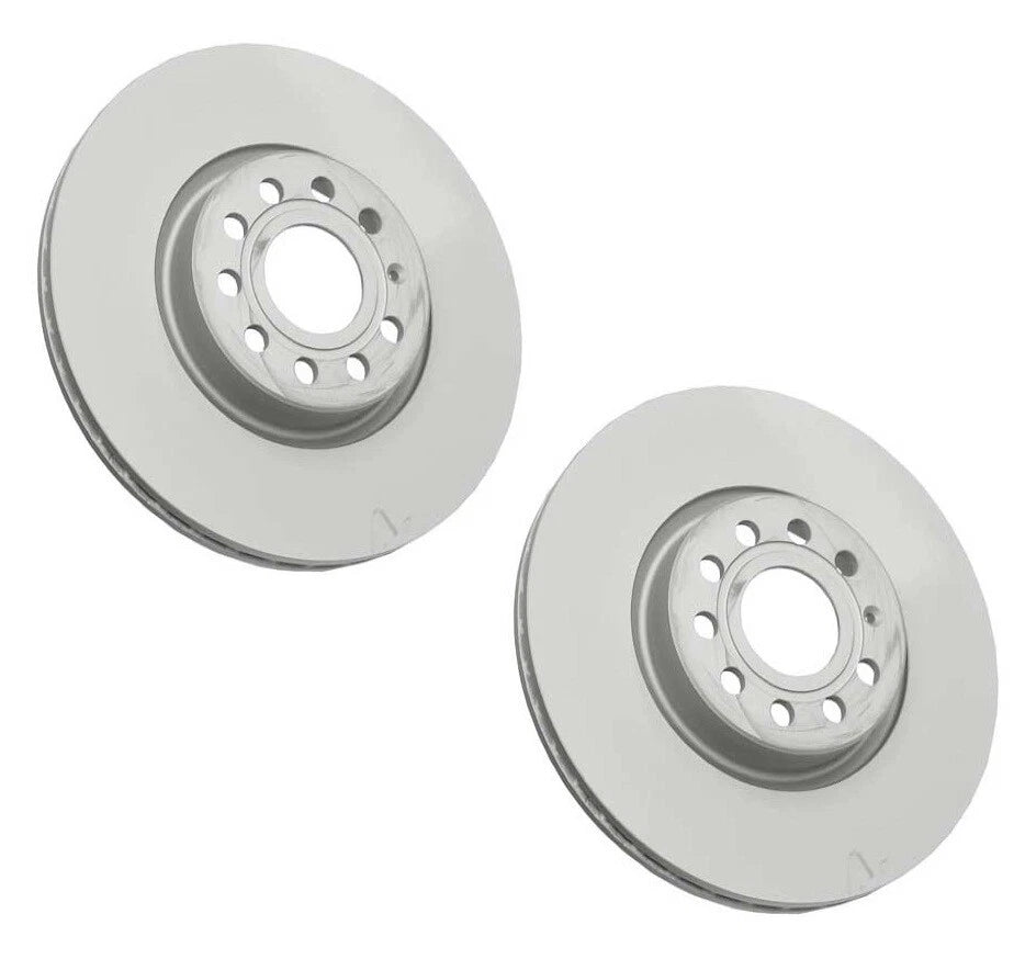Set of 2 Front Zimmermann Vent Brake Disc Rotors 312mm for Audi Volkswagen