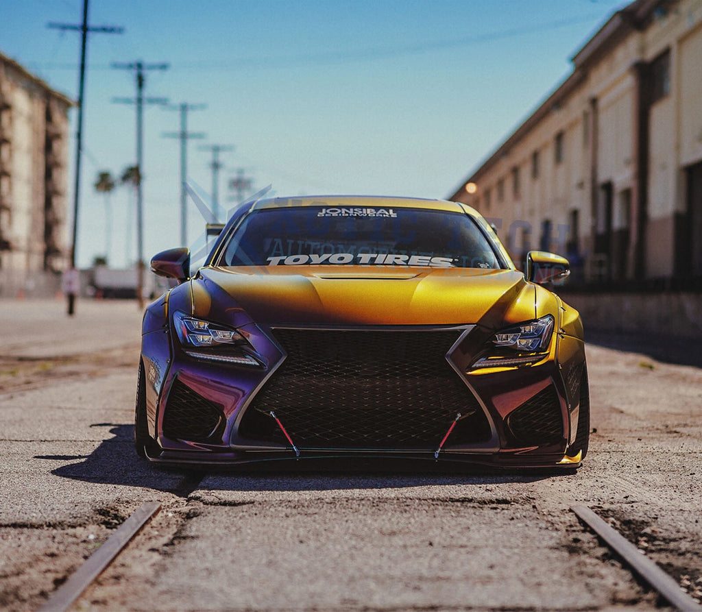 Adjustable Front Bumper Lip Splitter Rod Support Bar for Lexus IS350 RC300 (2014-2024)