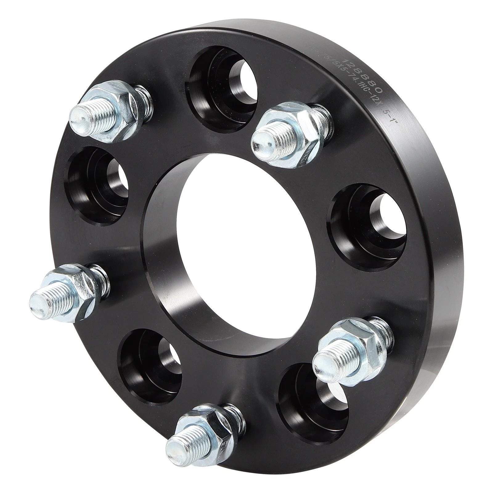 2X 1" Wheel Adapters 5X4.75 to 5X5 M12X1.5 74.1mm for Chevrolet S10 (1982–2004)