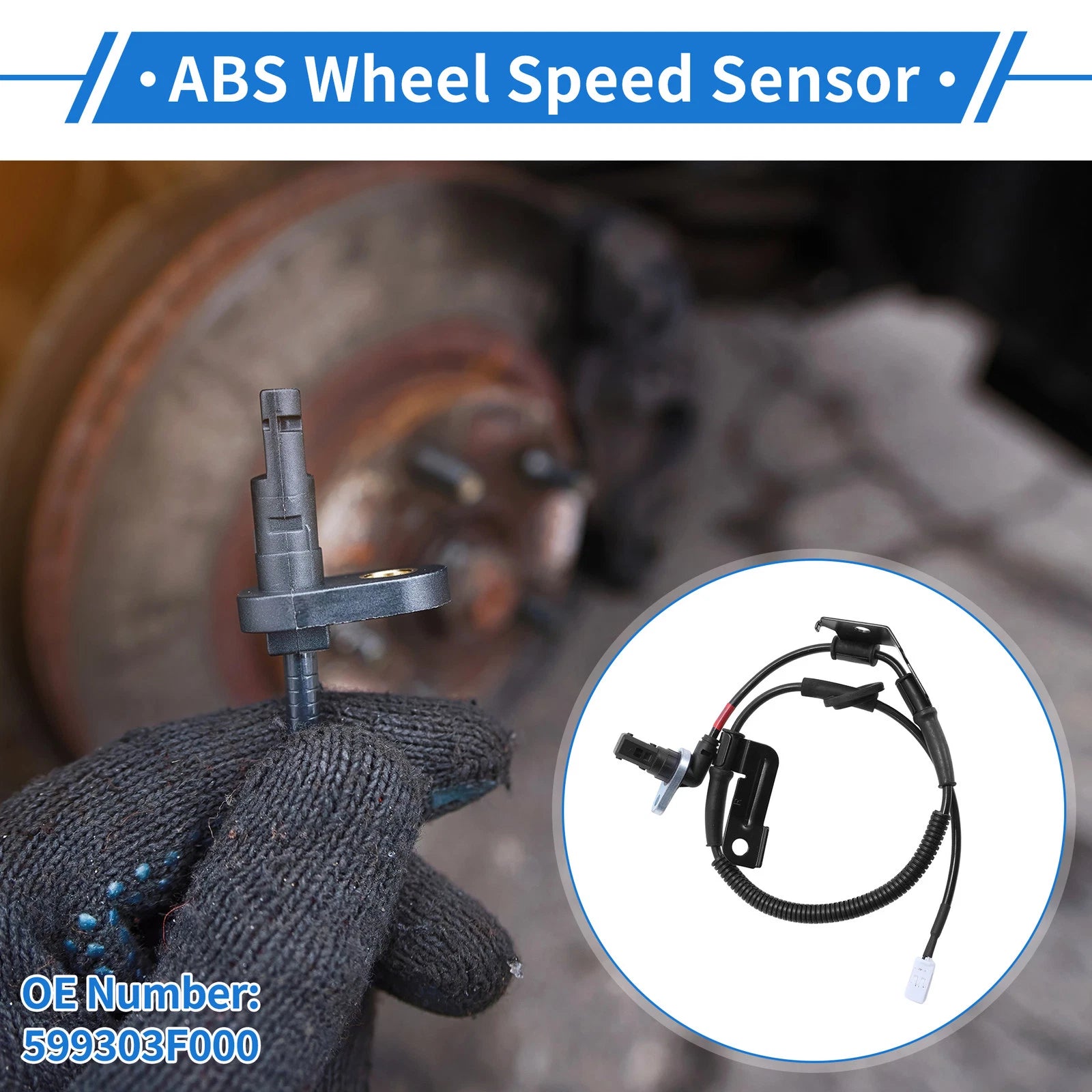 ABS Wheel Speed Sensor No. 599303F000 for KIA Amanti (2004–2006)