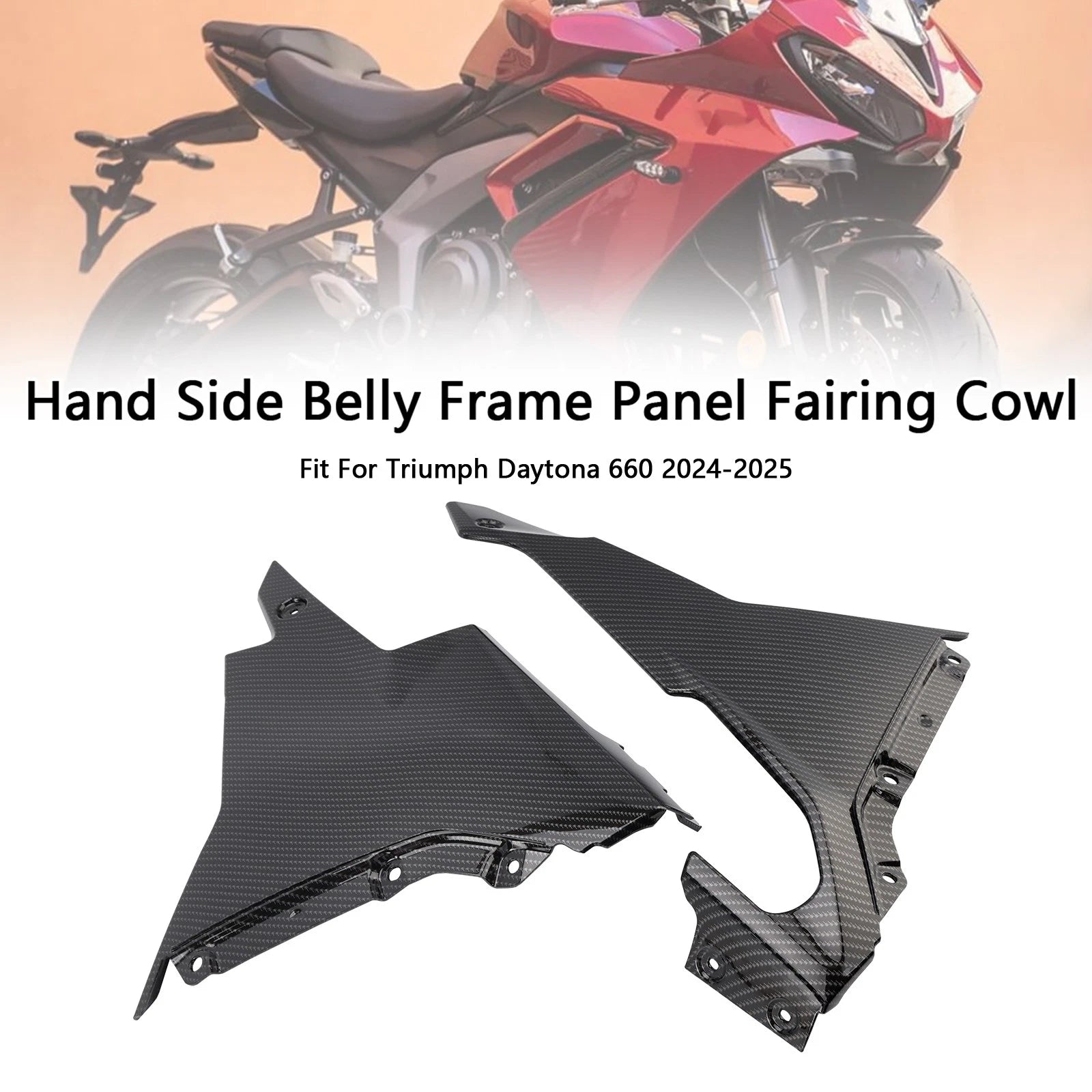 Hand Side Belly Frame Panel Fairing Cowl for Daytona 660 (2024–2025)