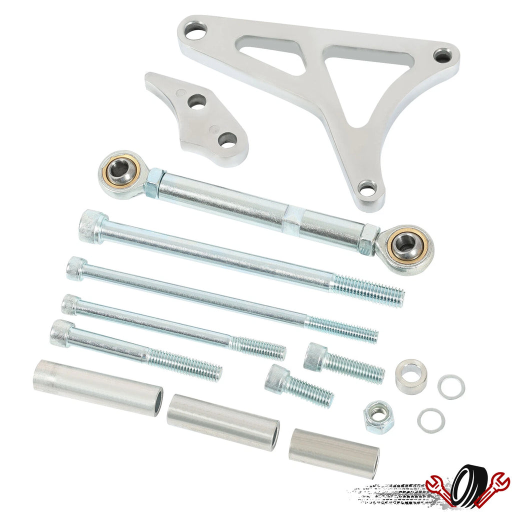 Polished Aluminum Alternator Bracket & Tension Rod for Ford 289/302 (1968–1993)