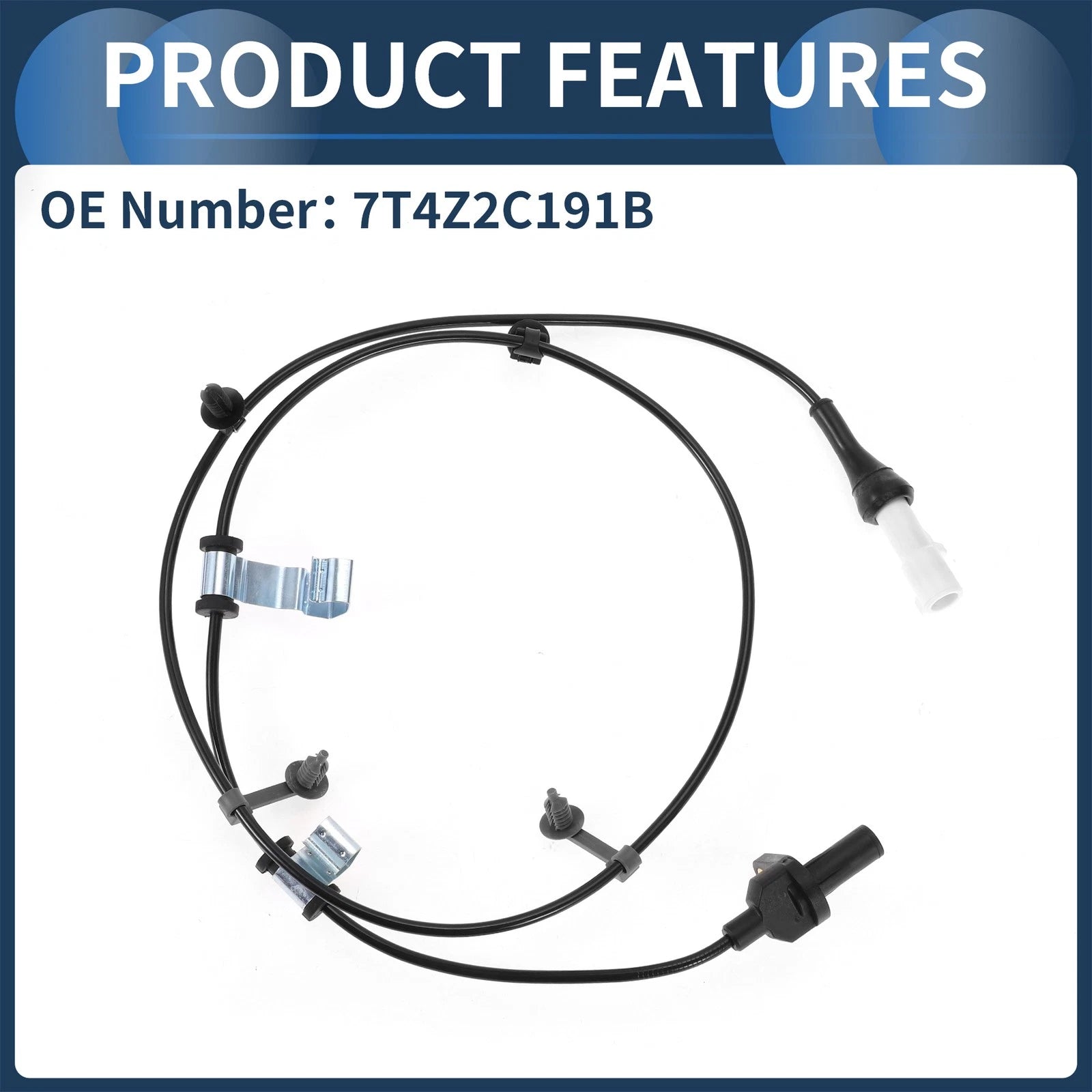 ABS Wheel Speed Sensor No. 7T4Z2C191B for Ford Edge (2007–2014) AWD Rear Left