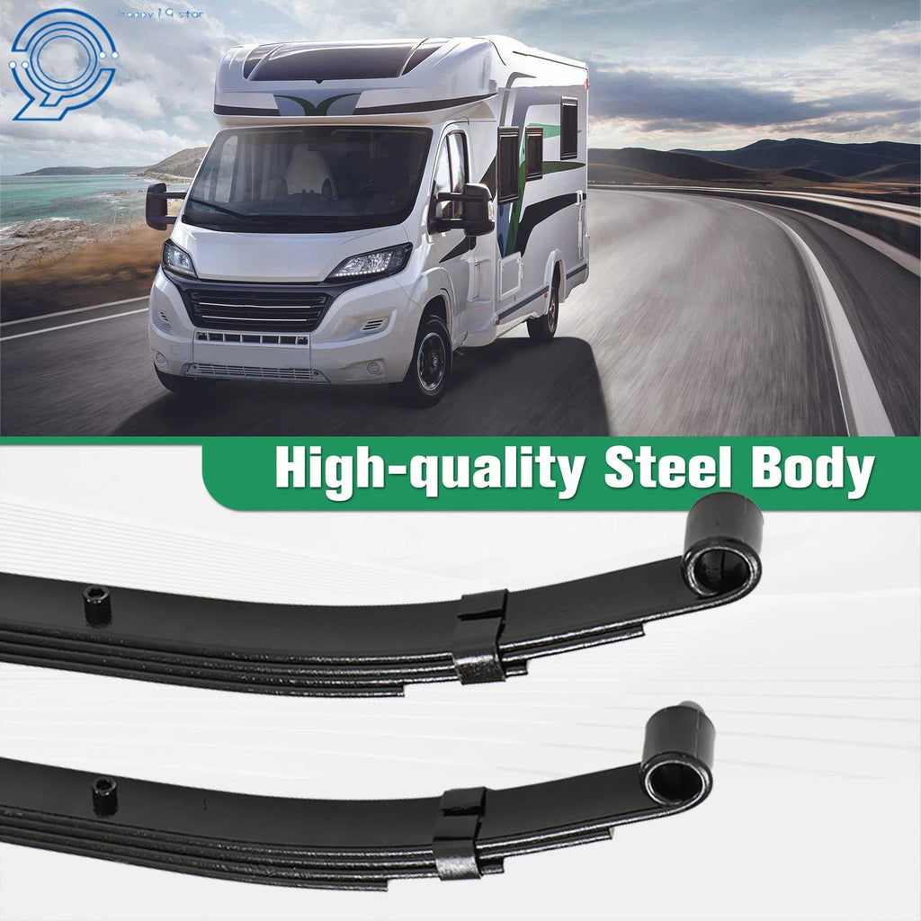 2X 1750lb Capacity 4 Leaf Double Eye Spring for Make Model