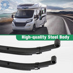 2X 1750lb Capacity 4 Leaf Double Eye Spring for Make Model