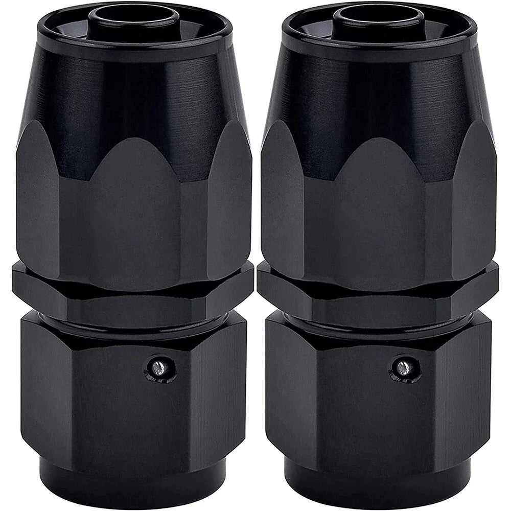 2PC 8AN Swivel Fuel Oil Hose End Fittings Adapter for