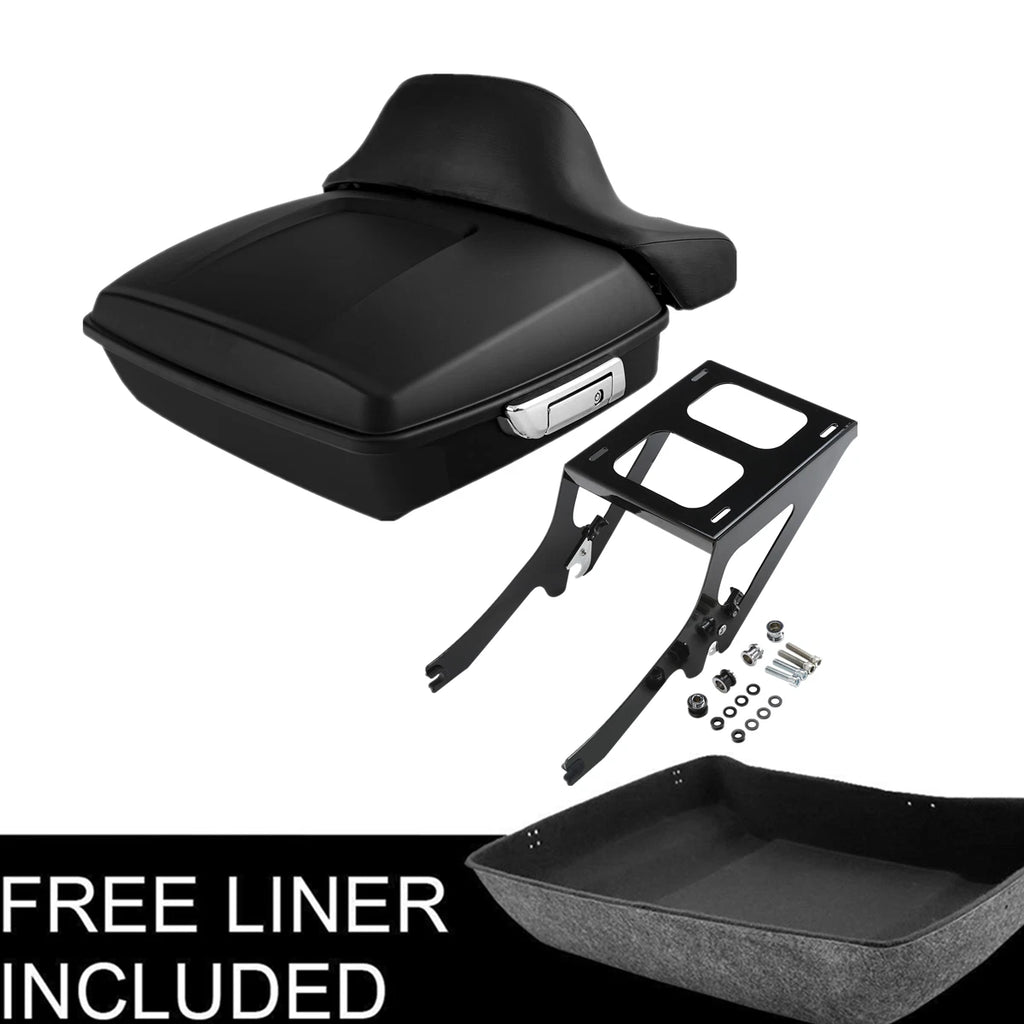 Matt Black Chopped Trunk Mount Rack for Harley Heritage Classic (2018–2022)