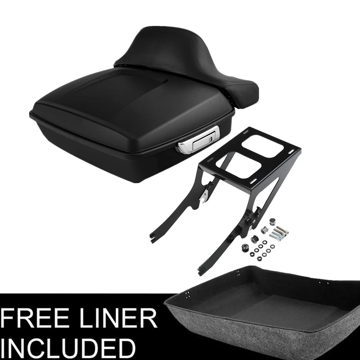 Matt Black Chopped Trunk Mount Rack for Harley Heritage Classic (2018–2022)