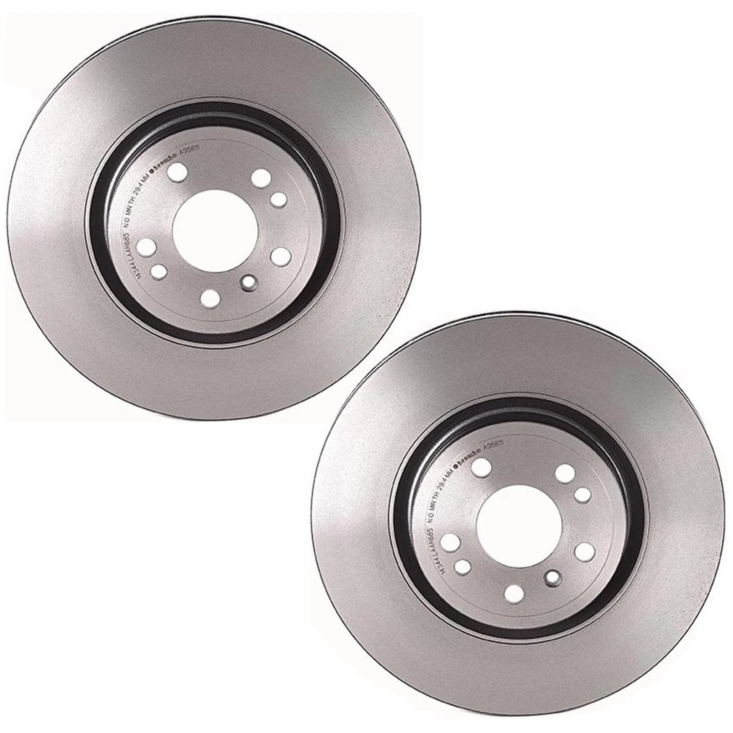 Set of 2 Brembo PVT 330mm Front Coated Disc Brake Rotors for Mercedes W166 (2012–2019)