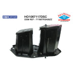 Replacement Steel Front Passenger Side Bumper Impact Bar Bracket for Honda