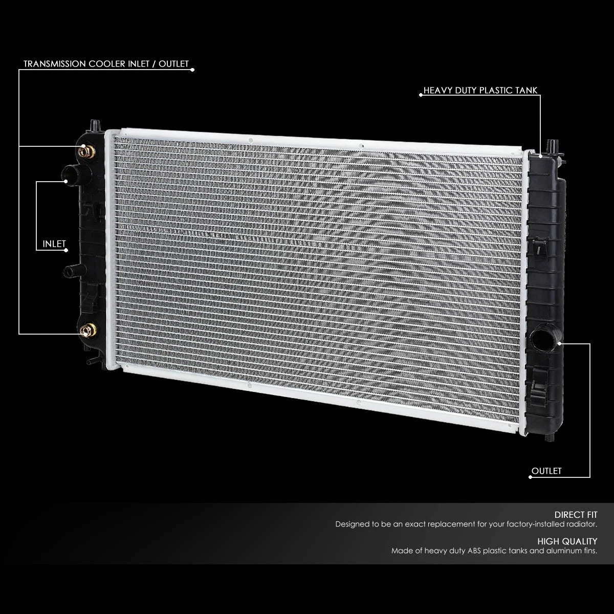 Full Aluminum Core Radiator for Pontiac Grand Am/Chevy Malibu (1997–2005) DPI 2264