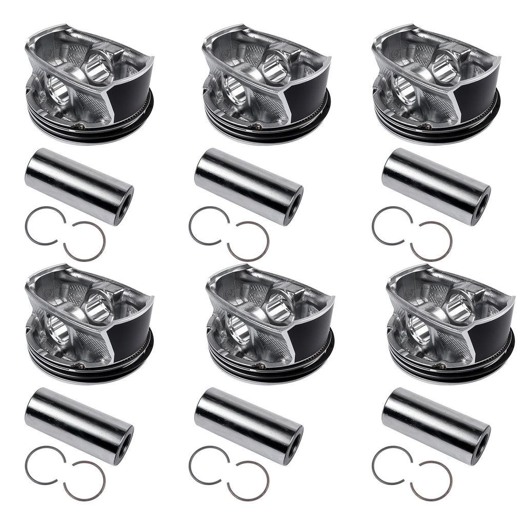 6Pc Pistons Kit for Jeep Ram 1500 3.6L V6 (2011–2018)