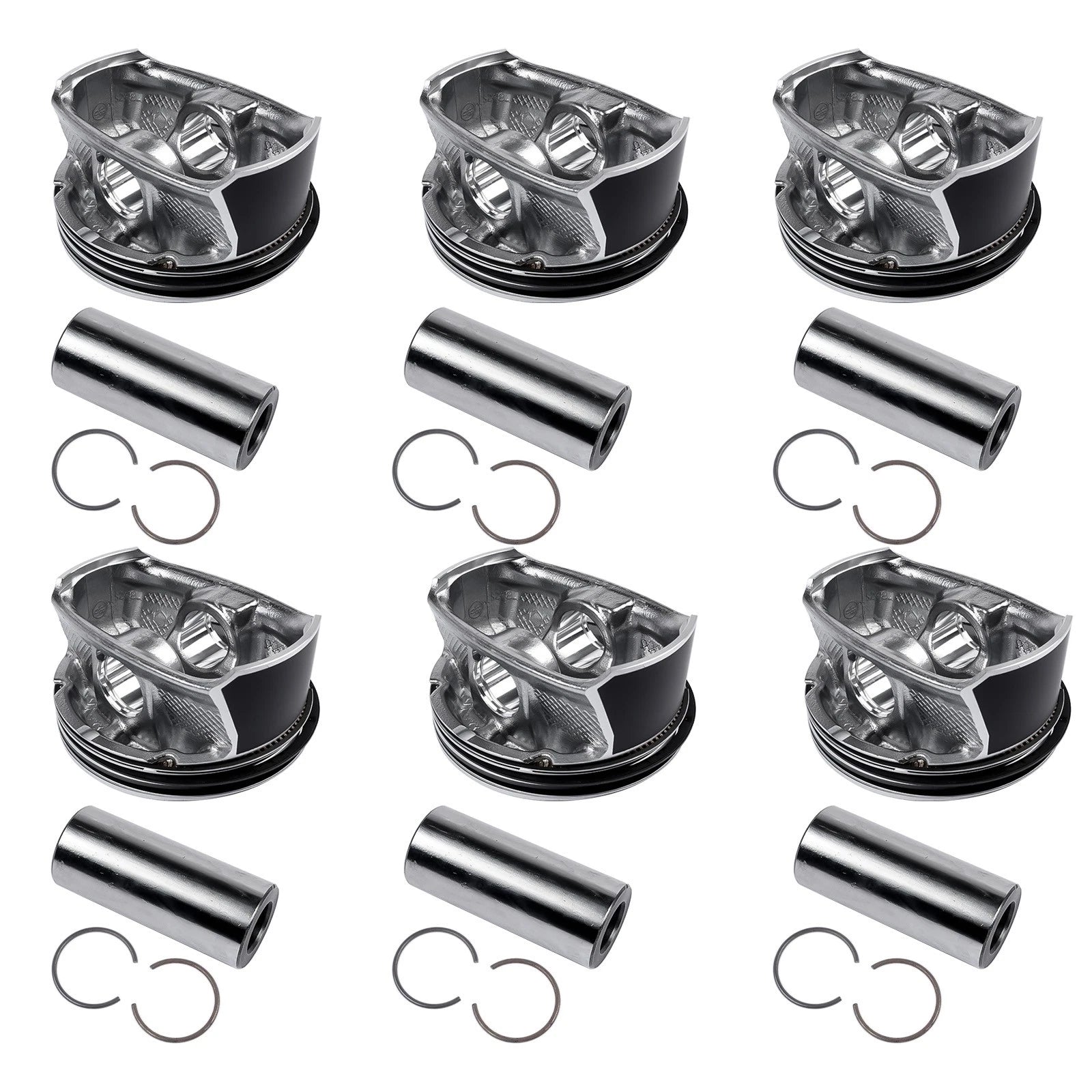 6Pc Pistons Kit for Jeep Ram 1500 3.6L V6 (2011–2018)