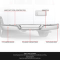 Chrome Rear Bumper Cover for Chevrolet Express/GMC Savana 1500 2500 3500 (1996–2023)