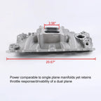 Dual Plane Intake Manifold for SBC Small Block Chevy 350 400 (1956–1986)