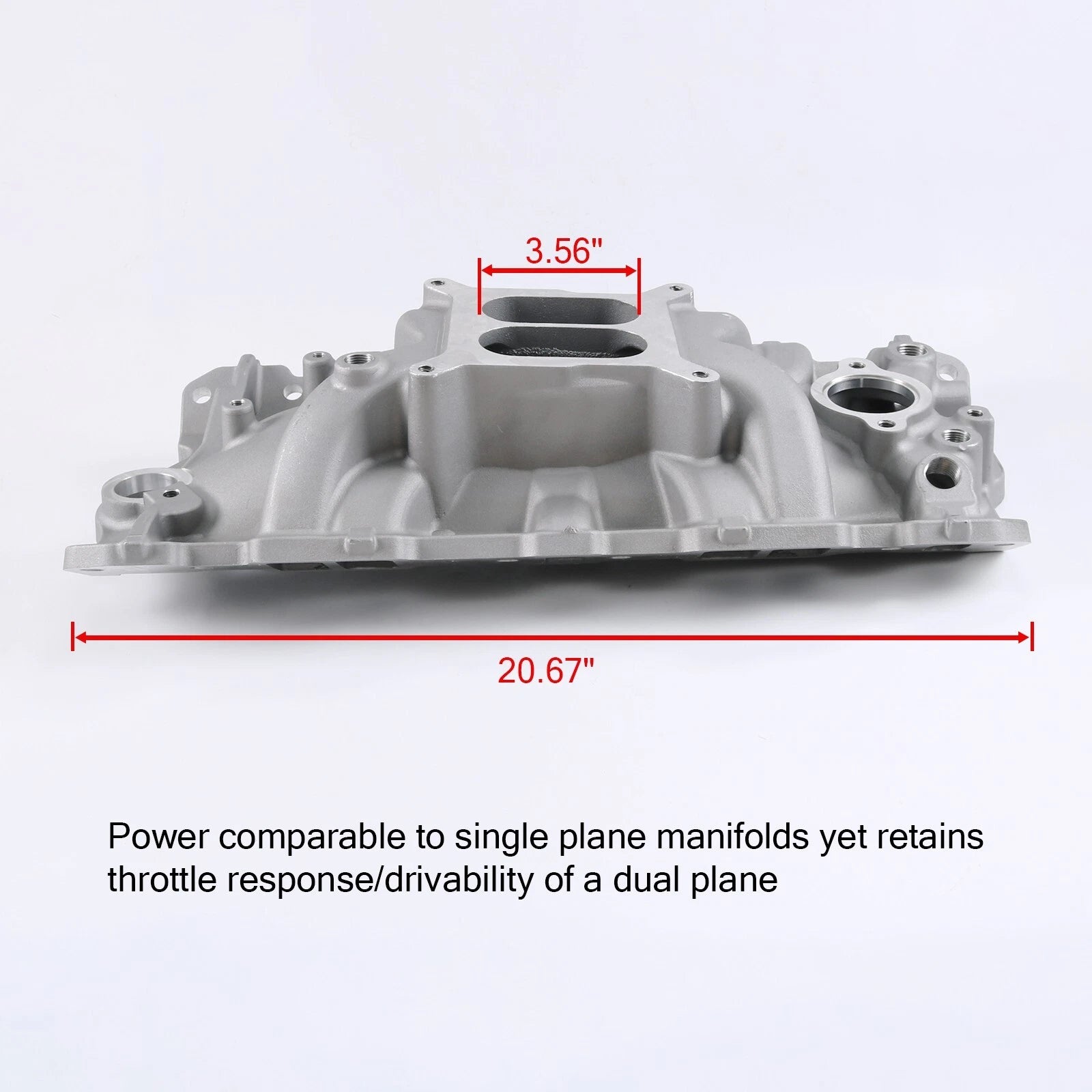 Dual Plane Intake Manifold for SBC Small Block Chevy 350 400 (1956–1986)