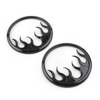Motorcycle Front Speaker Grill Trim Covers for Harley Electra Glide (14-22)