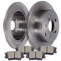 Rear Drilled Disc Rotors Brake Pads Kit for Toyota Rav4, Lexus HS250H (2006–2018)