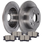 Rear Drilled Disc Rotors Brake Pads Kit for Toyota Rav4, Lexus HS250H (2006–2018)