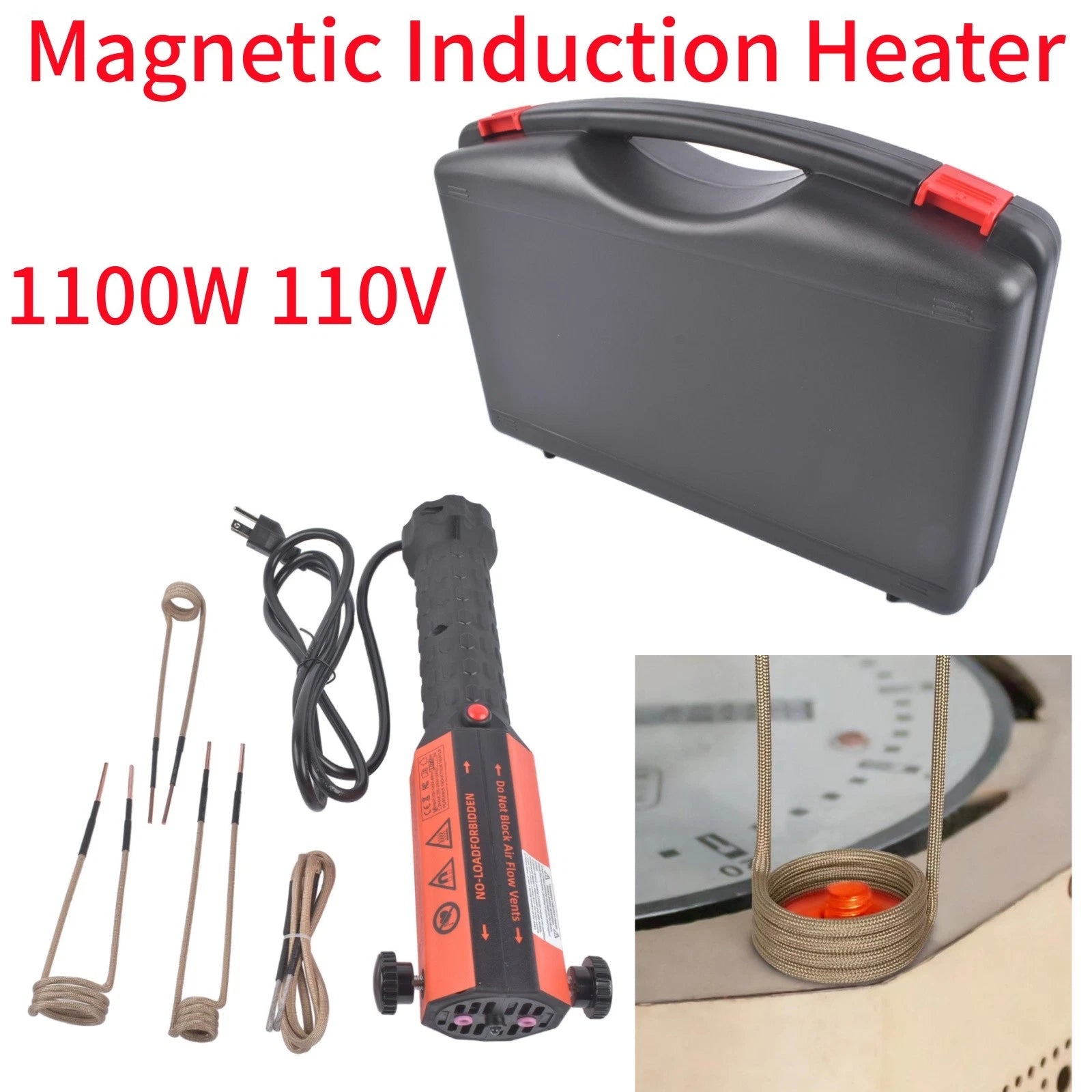 Portable Induction Heater with 4 Coils for Automotive Applications