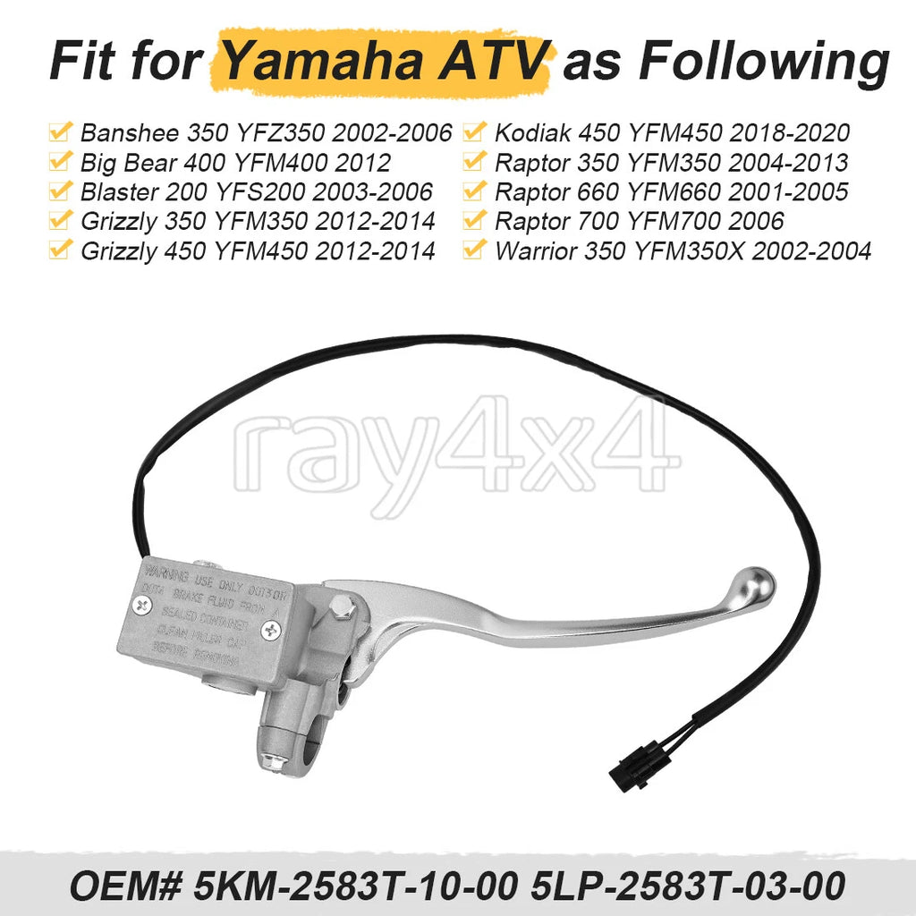Front Right Brake Master Cylinder Assy for Yamaha Banshee 350 (2002–2006)