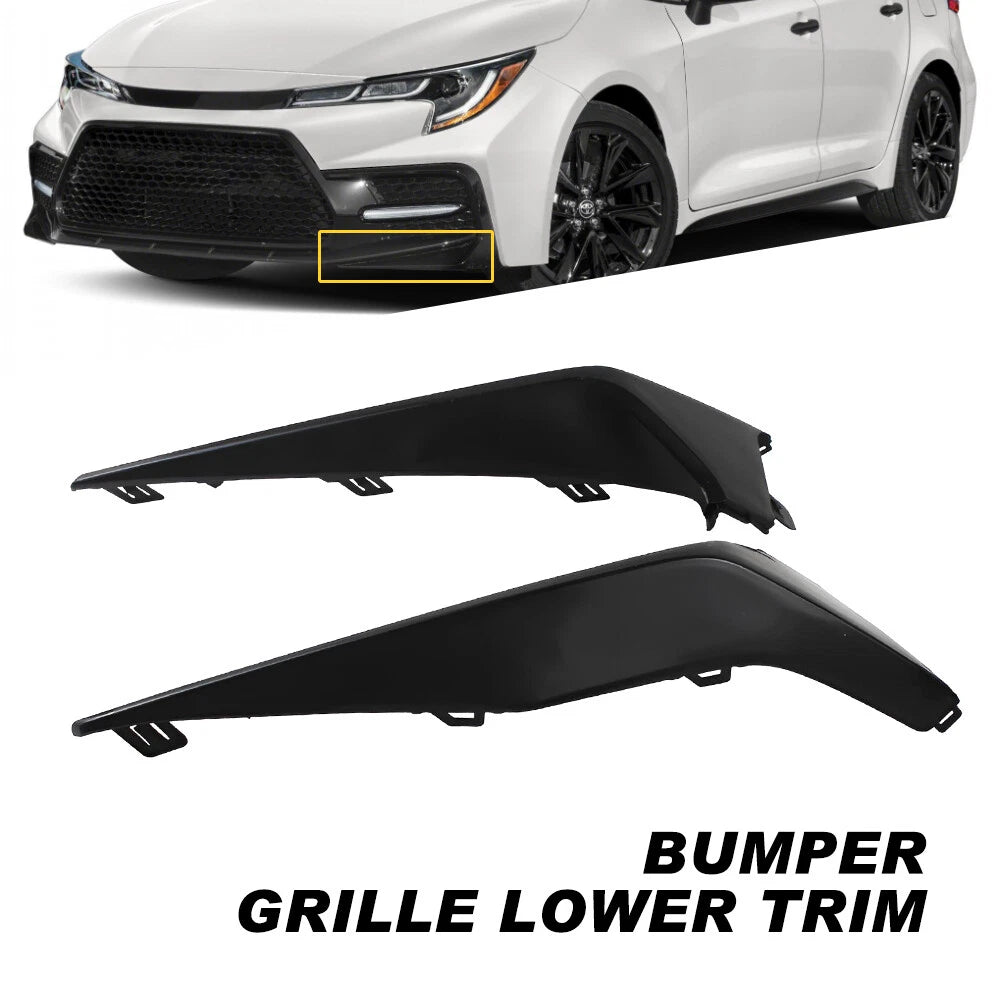 Front Bumper Grille Lower Molding Set for Toyota Corolla SE XSE (2020–2022)