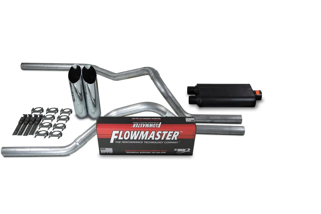 Dual Exhaust Kit for Chevy GMC 1500 Truck (1996–1999) 2.5" Flowmaster