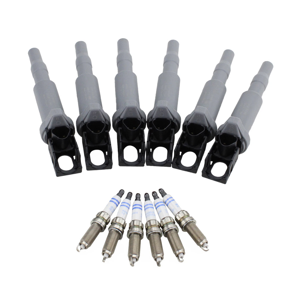 Set of 6 Ignition Coils & 6 Double Platinum Spark Plugs for BMW F82 F83 (2014–2020)