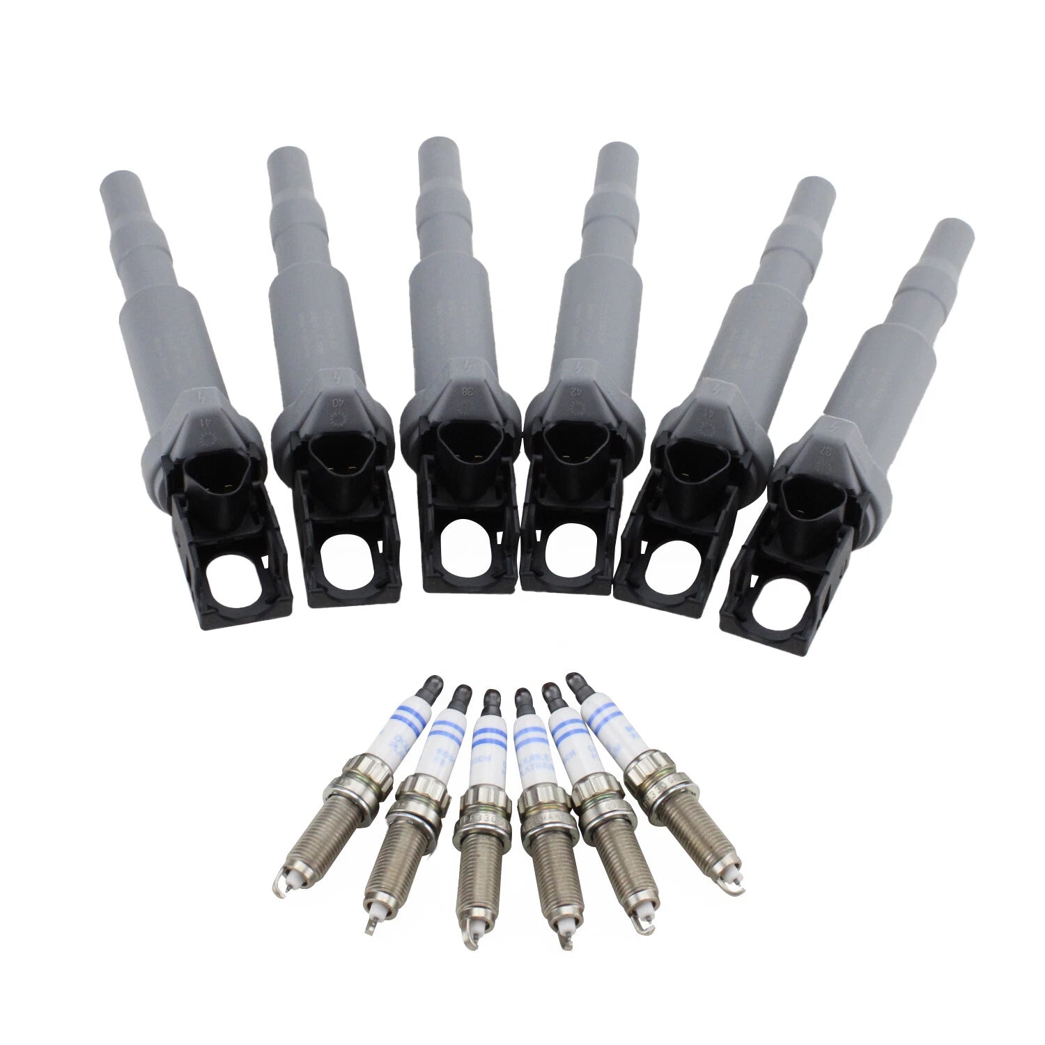 Set of 6 Ignition Coils & 6 Double Platinum Spark Plugs for BMW F82 F83 (2014–2020)