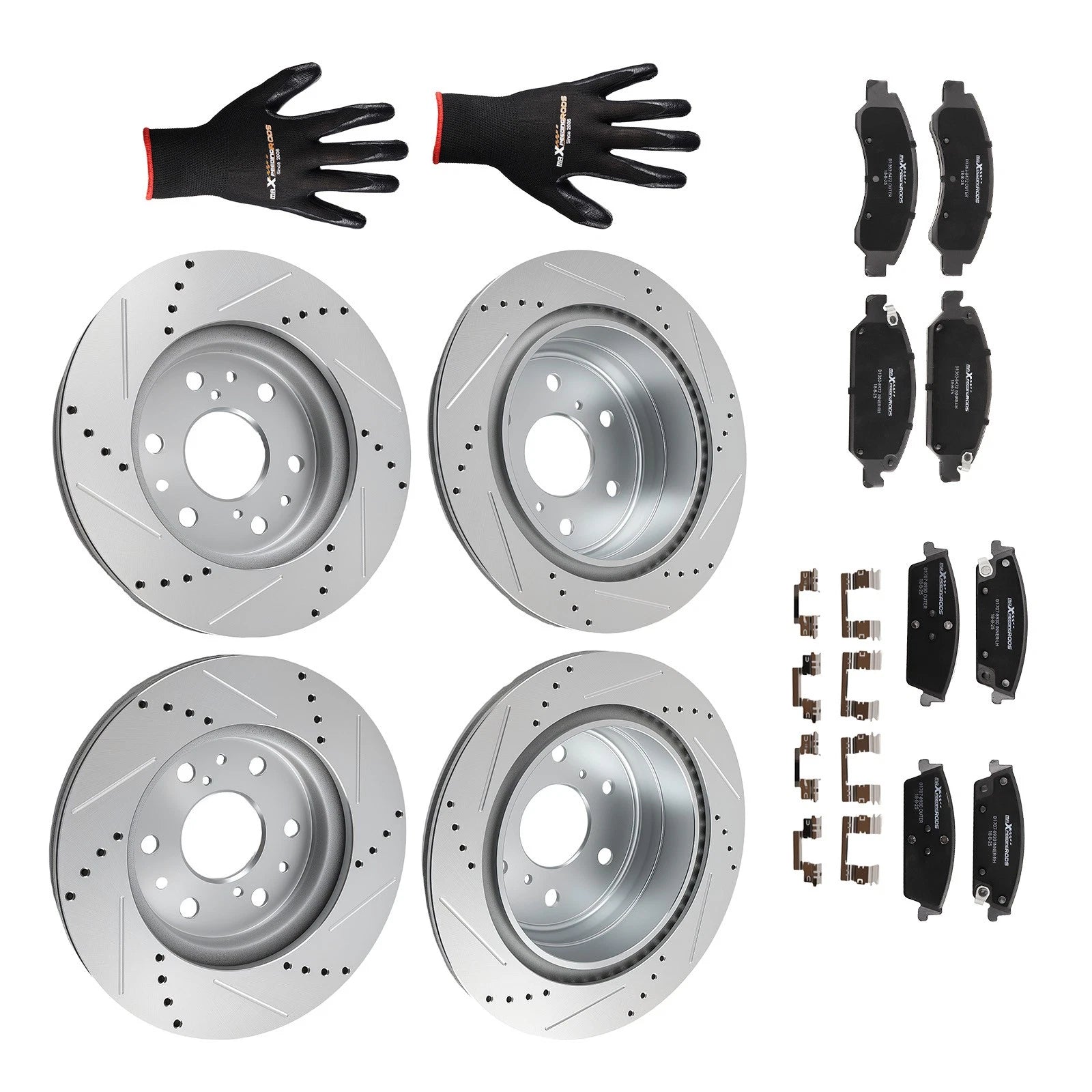 Brake Rotors and Ceramic Pads Kit for Cadillac Escalade (2015-2020)