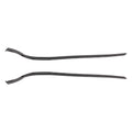 Set of 2 Side Pillar Trim Moulding Black for Ford Fiesta (2011–2019)